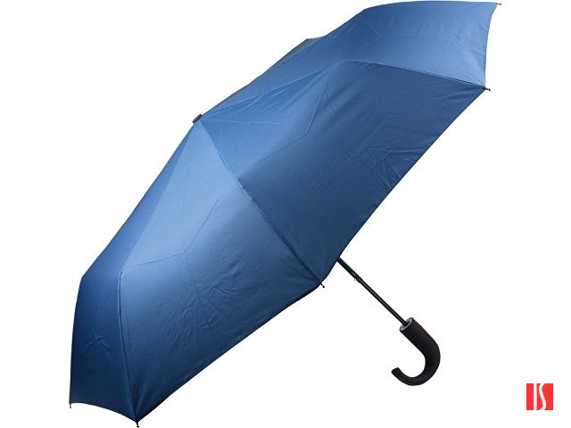 Складной зонт полуавтоматический, синий