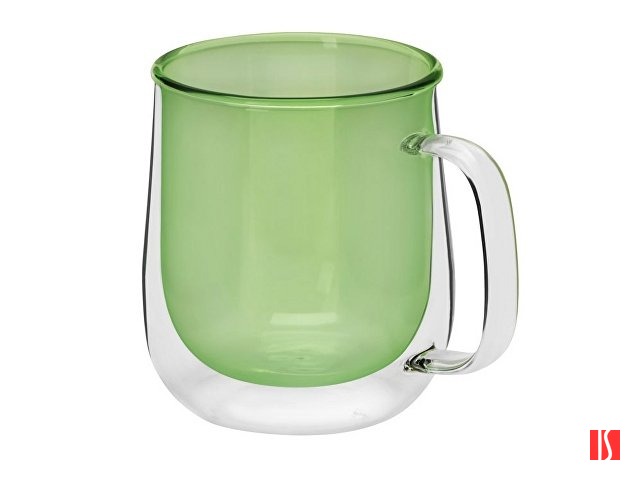 Цветная кружка Ubud с двойными стенками, зеленый