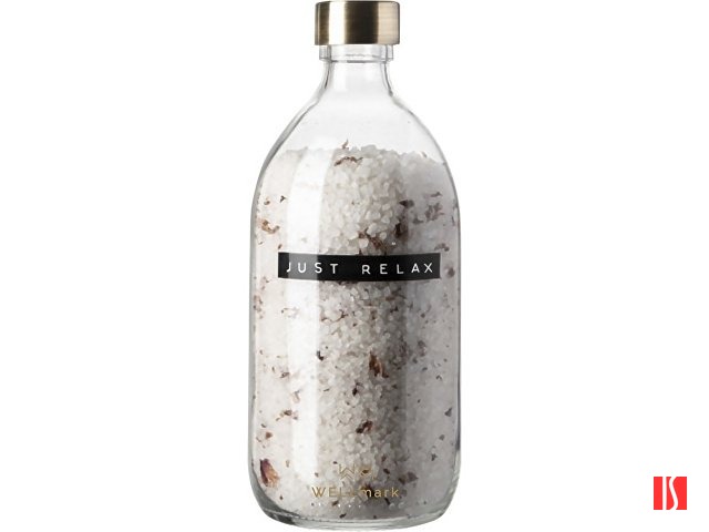 Соль для ванной Wellmark Just Relax объемом 500 мл с ароматом роз - прозрачный