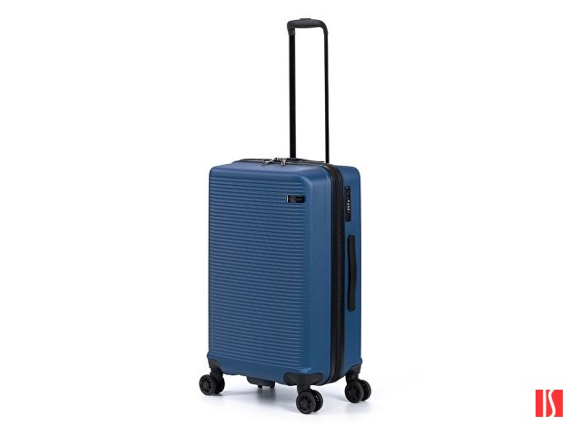 Чемодан TORBER Caspian, тёмно-синий, ABS-пластик, 43 х 26 х 68 см, 64 л