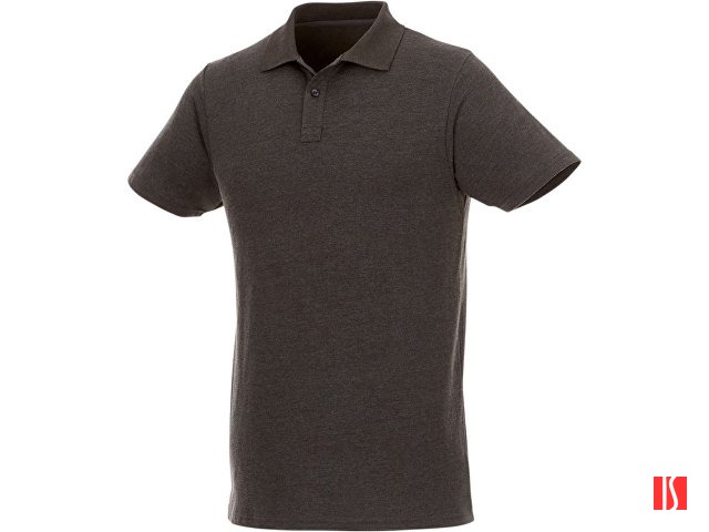 Мужское поло Helios с коротким рукавом, темно-серый