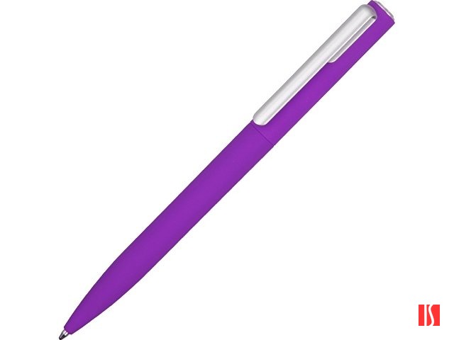 Ручка шариковая пластиковая "Bon" с покрытием soft touch, фиолетовый