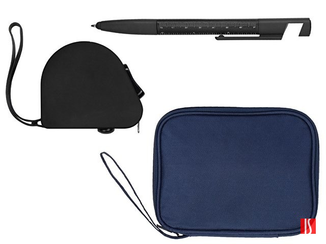 Купить Подарочный набор с ручкой и рулеткой, черный Подарочный набор с ручкой и рулеткой, черный