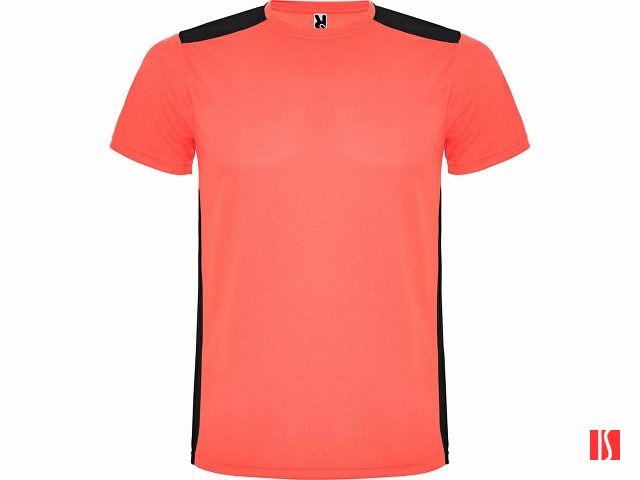 Спортивная футболка "Detroit" мужская, неоновый коралловый/черный