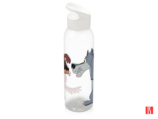 Бутылка для воды "Жил-был Пес», прозрачный/белый