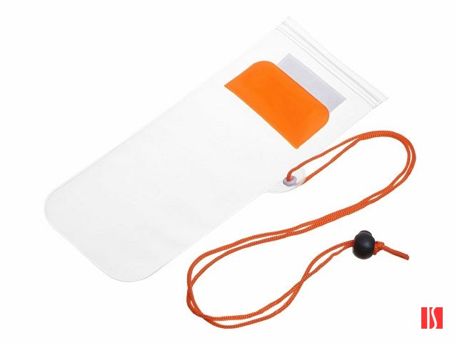 Влагостойкий чехол "Repel", оранжевый/прозрачный