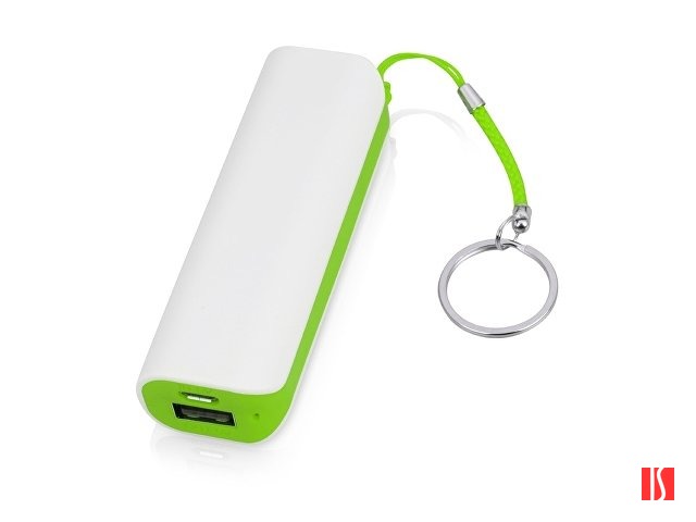 Портативное зарядное устройство (power bank) Basis, 2000 mAh, зеленое яблоко