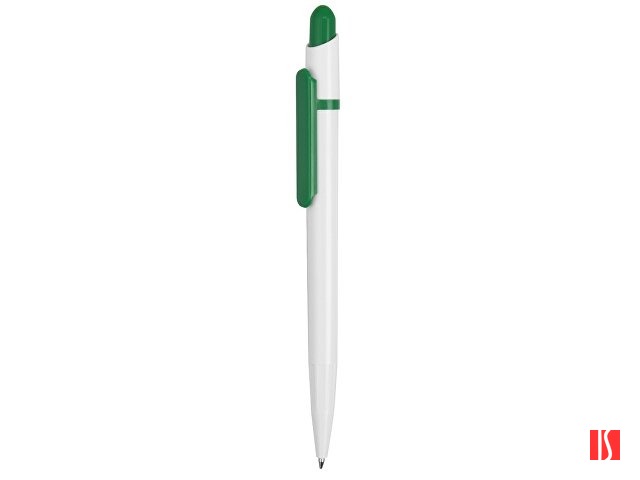Ручка шариковая "Этюд", белый/зеленый