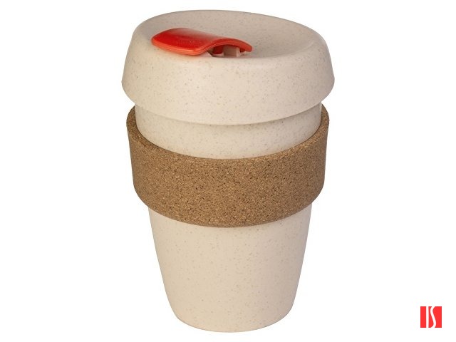 Купить Стакан из пшеничного волокна с двойными стенками "Pino", красный Стакан из пшеничного волокна с двойными стенками "Pino", красный