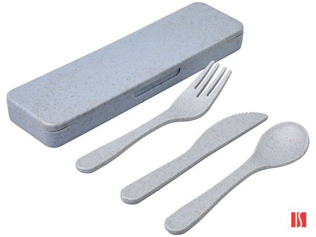 Набор столовых приборов Bamberg из бамбукового волокна, серый