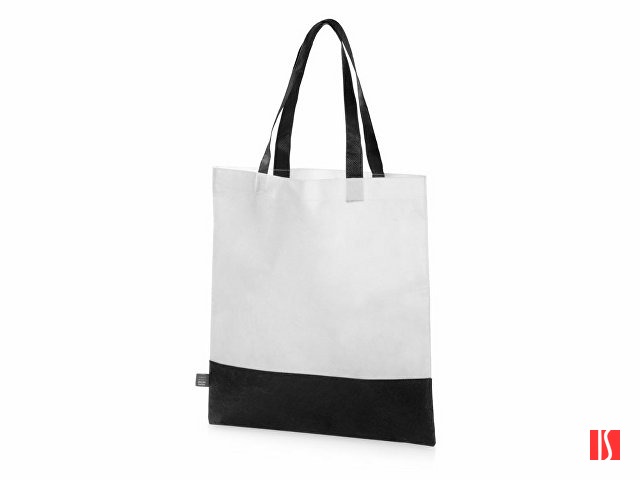 Сумка-шоппер двухцветная Revive из нетканого переработанного материала, черный