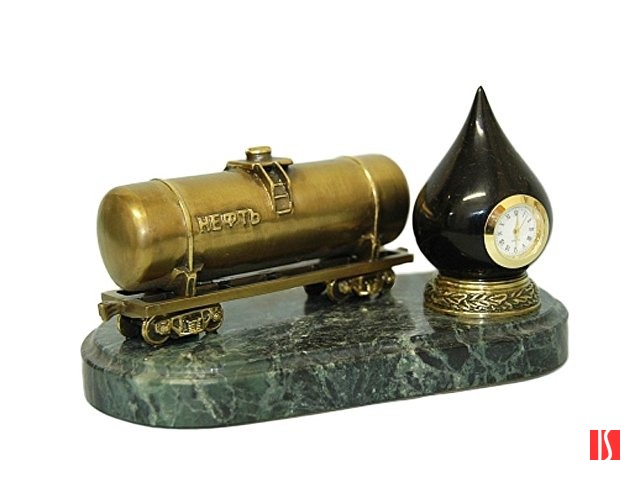 Настольные часы "Черное золото"