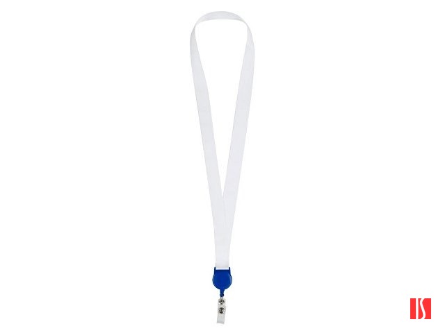 Ланъярд 2 см с ретрактором, синий