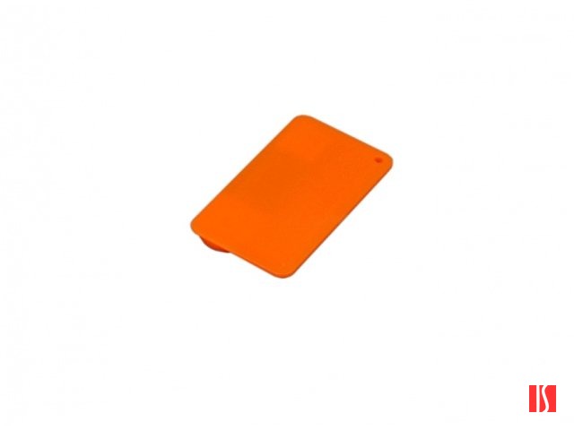 USB-флешка на 16 Гб в виде пластиковой карточки, оранжевый