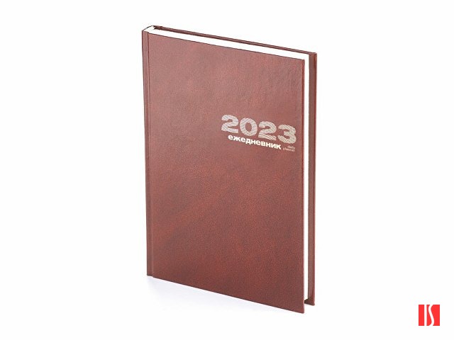 Ежедневник А5 датированный «Бумвинил» 2025, коричневый