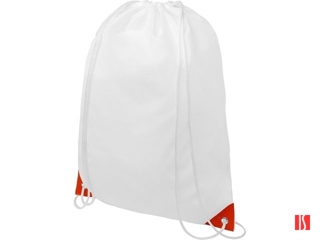 Рюкзак со шнурком Oriole, имеет цветные края, оранжевый