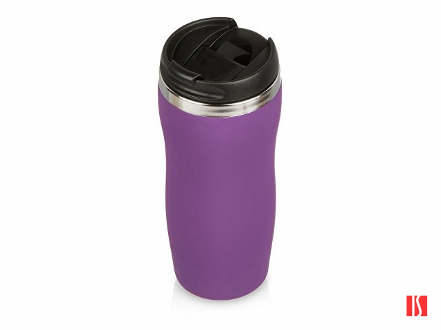 Термокружка "Double wall mug C1", soft touch, 350 мл, фиолетовый