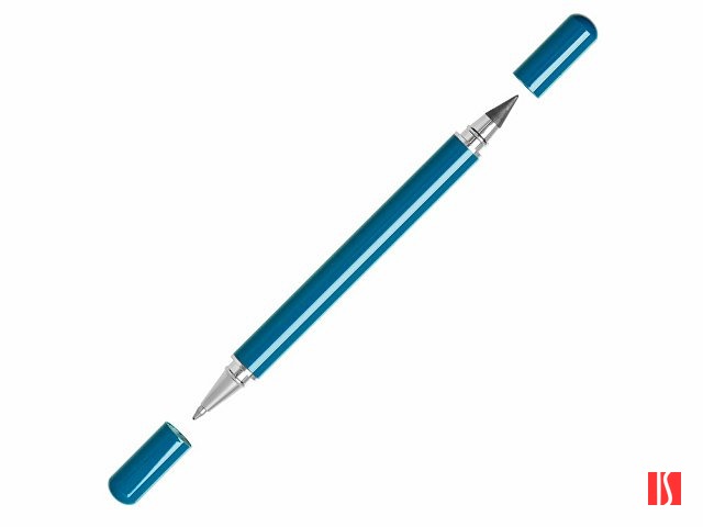 Металлическая ручка и вечный карандаш "Van Gogh", цвет морской волны
