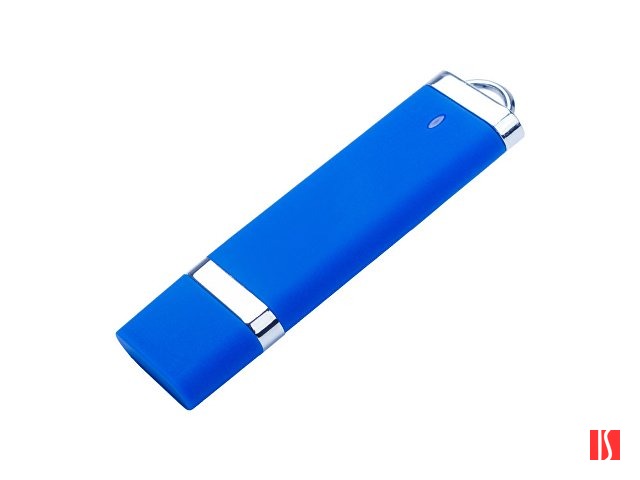 USB-флешка на 2 ГБ с покрытием soft-touch "Орландо", синий