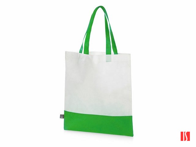 Сумка-шоппер двухцветная Revive из нетканого переработанного материала, зеленый