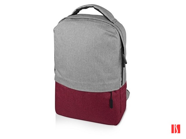 Рюкзак «Fiji» с отделением для ноутбука, серый/бордовый 208C