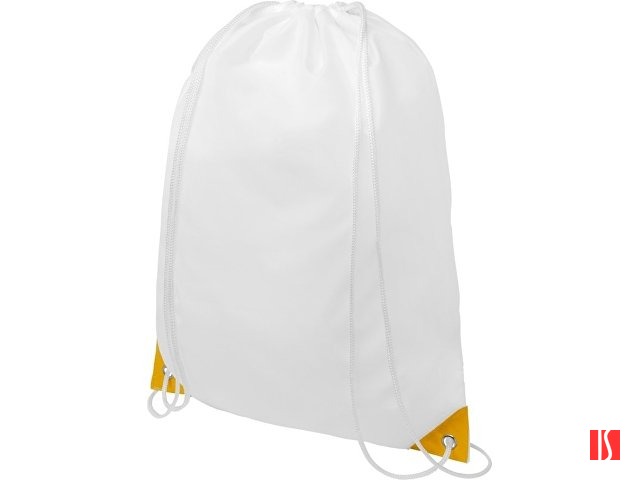 Рюкзак со шнурком Oriole, имеет цветные края, желтый