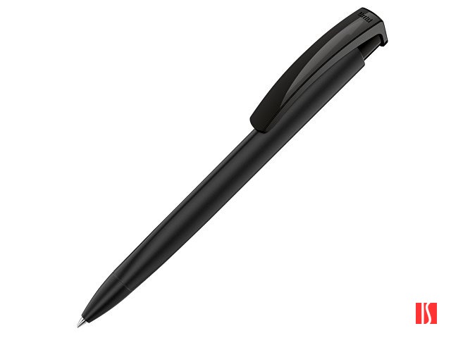 Ручка пластиковая шариковая трехгранная «Trinity Gum» soft-touch, черный