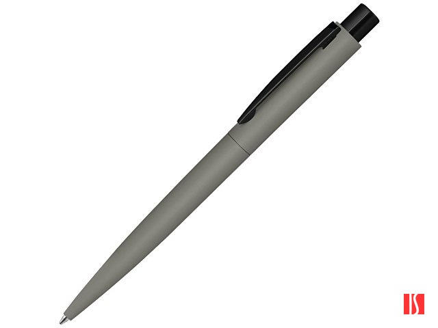 Ручка шариковая металлическая «LUMOS M» soft-touch, серый/черный