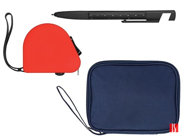 Купить Подарочный набор с ручкой и рулеткой, красный Подарочный набор с ручкой и рулеткой, красный