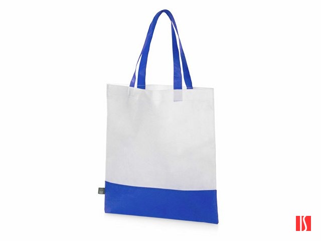 Сумка-шоппер двухцветная Revive из нетканого переработанного материала, синий