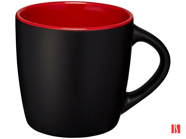 Керамическая чашка Riviera, черный/красный