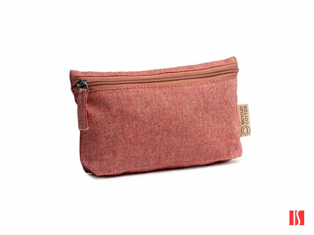 Купить Универсальная косметичка REMO из переработанного хлопка, красный Универсальная косметичка REMO из переработанного хлопка, красный