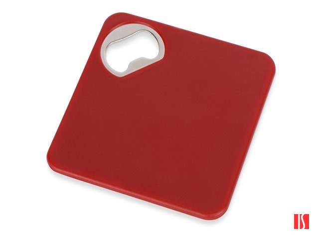 Подставка для кружки с открывалкой «Liso», черный/красный