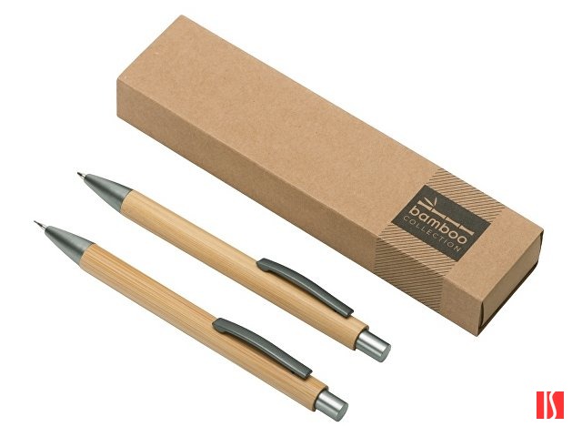 Набор ручка и механический карандаш "Tender bamboo", натуральный