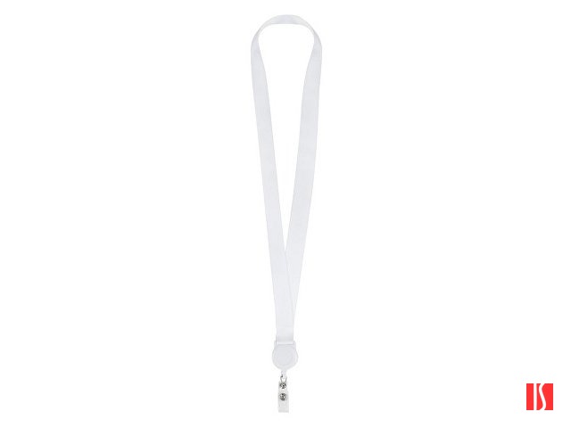 Ланъярд 2 см с ретрактором, белый