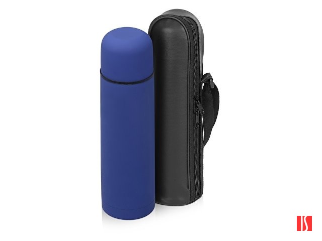 Термос «Ямал Soft Touch» с чехлом, 500мл, синий