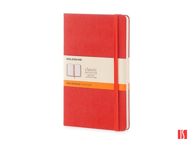 Записная книжка Moleskine Classic (в линейку) в твердой обложке, Large (13х21см), красный