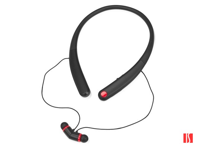 Беспроводные наушники с микрофоном «Soundway», черный/красный