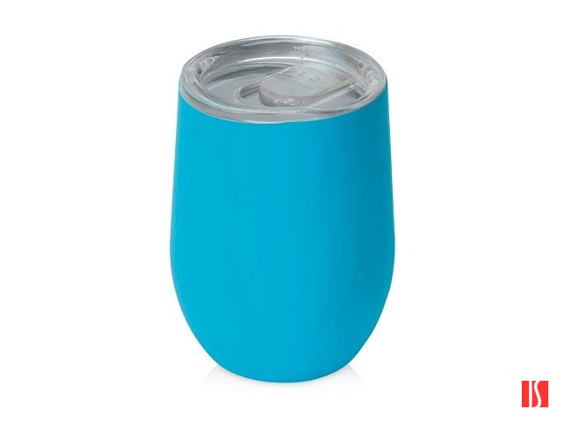 Термокружка Sense Gum, soft-touch, непротекаемая крышка, 370мл, голубой