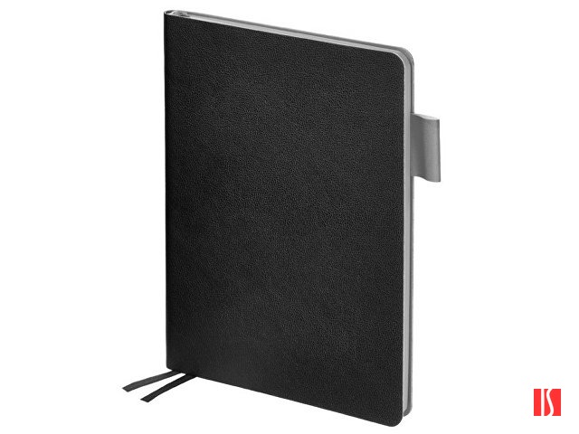 Ежедневник недатированный А5 «Boston», черный (серый обрез)