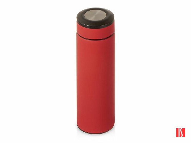 Вакуумный термос "Vacuum Flask C1", soft touch, 420мл, красный