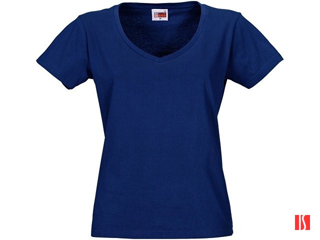 Футболка "Heavy Super Club" женская с V-образным вырезом, кл.синий