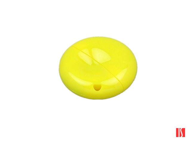 Флешка промо круглой формы, 8 Гб, желтый