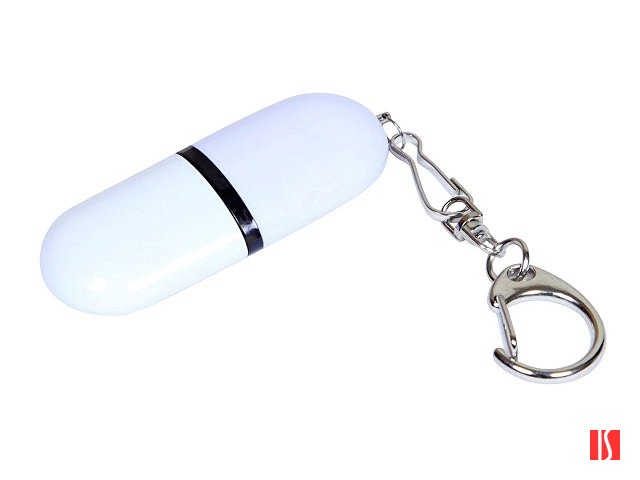 Флешка 3.0 промо каплевидной формы, 128 Гб, белый