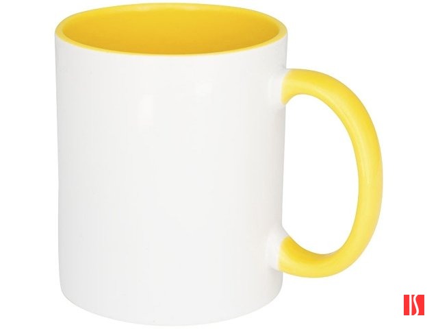 Цветная кружка Pix для сублимации, белый/желтый