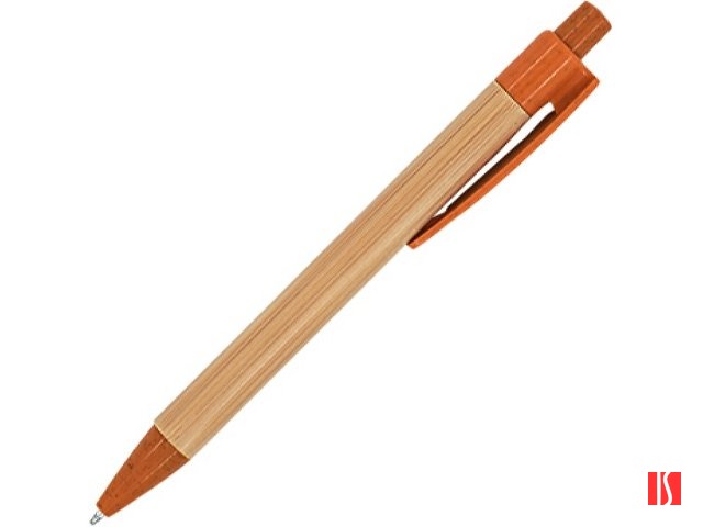 Шариковая ручка STOA с бамбуковым корпусом, оранжевый