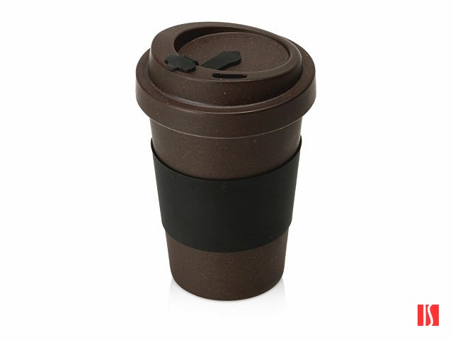 Стакан из кофе с силиконовой манжетой «Latte», коричневый