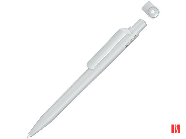 Ручка шариковая из переработанного пластика с матовым покрытием "ON TOP RECY", серый