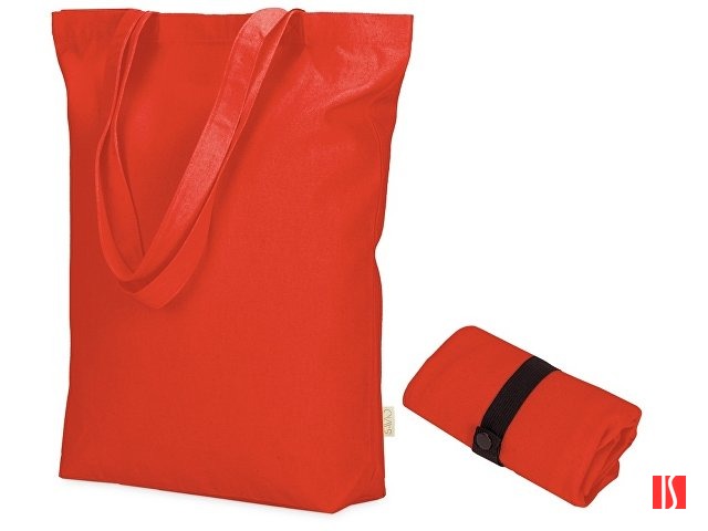 Купить Сумка Fixy из переработанного хлопка с фиксирующей эластичной лентой, красный Сумка Fixy из переработанного хлопка с фиксирующей эластичной лентой, красный