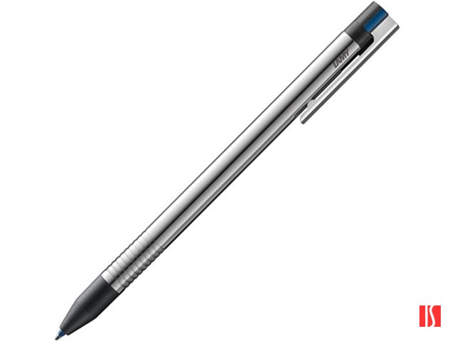 Ручка мультисистемная (3 цвета) 405 logo, Полированная сталь, M21